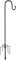 LAIDER HEROS Garden Schäferhaken, 238cm Mit Heavy Duty Rust Resistant Haken 5 Prong Base Shepherds Crook Hook für Pflanzenkörben, Laternen, Hochzeitsdekoration/Mattschwarz