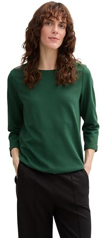Tom Tailor Basic T-Shirt aus Bio-Baumwolle, Off White, XL