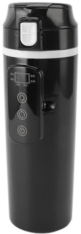 Elektrischer Reisewasserkocher, Elektrischer Kaffeebecher fürs Auto, 500 Ml Tragbarer Heizbecher fürs Auto Wasserkocher Heißwasserkessel mit Deckel für 12 V 24 V Auto/Lkw