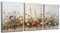 hyidecorart Bunte Blumen Leinwand Bilder Set Schlafzimmer, 3-teilig Wandbilder Wohnzimmer Natur Landschaft Bild Aesthetic, Modern Wanddeko Kunstdruck Badezimmer Büro Esszimmer Küche