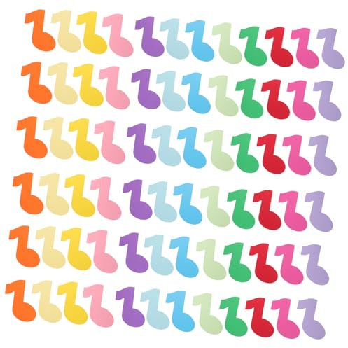 GRADENEVE 72stücke Teiliges Bunte Noten-papier-ausschnitte Für Kreative -dekorationen Für Klassenzimmer Kindergarten Und Themenpartys Leicht Anwendbar Glatten Oberflächen