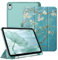 Fintie Hülle für iPad (A16) 11 Generation 11 Zoll 2025, iPad 10 Generation 10.9 Zoll 2022 mit Stifthalter - ultradünne leichte Schutzhülle mit transparenter Rückseite, Auto Schlaf/Wach, Mandelblüten