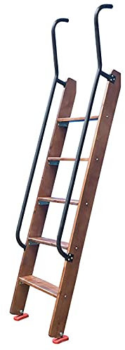 Bettleiter, strapazierfähig, Vintage-Etagenbettleiter, für Wohnheim, College, Loft, Krankenhaus, Schlafzimmer, leicht und stabil, Einzelbettleiter, Tragkraft 200 kg, Holzbettleiter