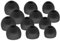 Chofit Ohrstöpsel kompatibel mit Jabra Elite 8 Active Ohrstöpseln, weiche Silikon-Ohrstöpsel, Ersatzkissen, 3 Größen, 6 Paar (schwarz)