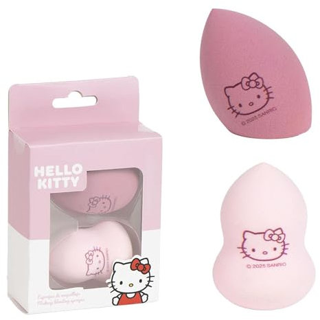 CERDÁ LIFE'S LITTLE MOMENTS Hello Kitty Make-up-Schwamm – perfekte und gleichmäßige Anwendung | entzückendes Design für professionelles Make-up