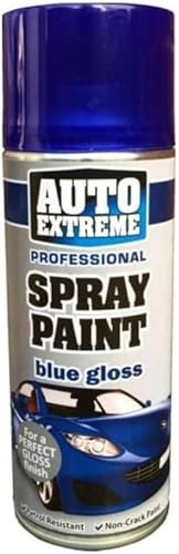 MIXEL Blue Gloss Spray Paint, Easy To Apply, Long-Lasting, Perfect For DIY Projects, Home Décor, Crafts, Wood, Metal, Plastic, Ideal For Indoor And Outdoor Use, 400ml, (1 Pcs)