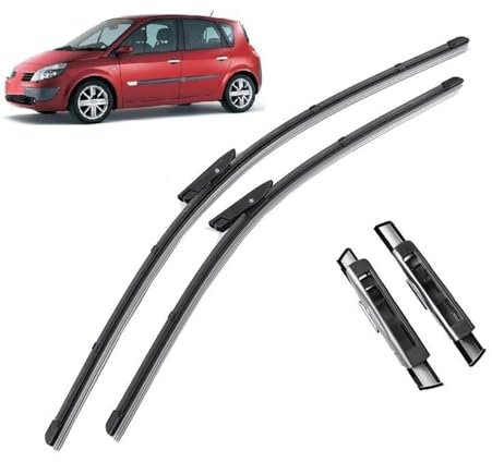 Limpiaparabrisas Delantero, escobillas limpiaparabrisas para Renault Scenic 2 para Grand Scenic 2 2005 2006 2007 2008 2009