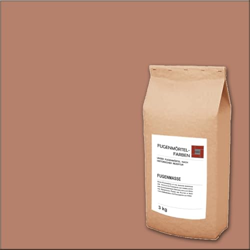 Fugenmörtel-Farben | 3kg | Einsetzbar für Fugen im Innen- und Außenbereich auf Wand- und Bodenflächen (Terracotta, 3kg)