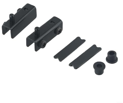 Glastürscharniere aus Edelstahl, 90° drehbar, Glas ohne Bohren, Edelstahl, passend für 5–6 mm dickes Glas für Schränke, Schwarz, 2 Stück