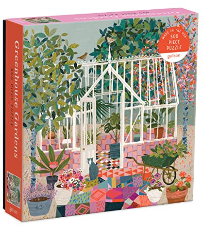 Galison 9780735368590 Greenhouse Gardens 500 Piece Puzzle