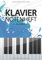 Klavier Notenheft Blanko: Notenheft DIN A4 Mit 110 Seiten - Notenpapier für Kinder und Erwachsene, Notenblock, Musikheft, Notenbuch, Notenblätter - Motiv: Klavier Abstrakt Blau