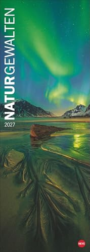 Naturgewalten Vertical Kalender 2027: Länglicher Kalender, der Naturphänomene spektakulär zur Geltung bringt. Großer Fotokalender 2027 mit beeindruckenden Naturaufnahmen.