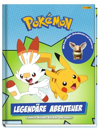 Pokémon: Legendäre Abenteuer: Comics, Rätsel, Sticker und mehr! - Mit Evoli-Figur, Schablonen und Stickern