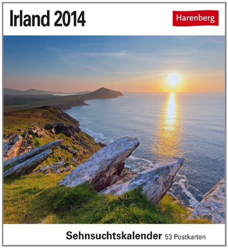 Irland Sehnsuchtskalender 2014: Sehnsuchtskalender, 53 Postkarten: Sehnsuchtskalender. Mit Wochenkalendarium dtsch.-engl.