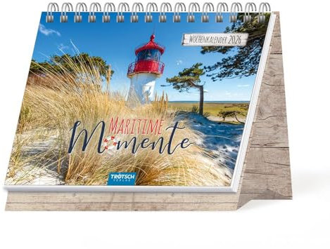 Trötsch Aufstellwochenkalender Maritime Momente 2026: Aufstellkalender Tischkalender