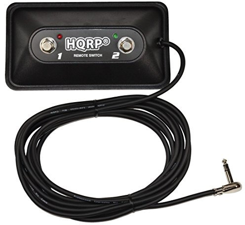 HQRP 2 Button Guitar Amplifier Foot Switch for Peavey 03022920 fits Nashville, ValveKing, Windsor, 6505 Head, 6505 112 Combo amps