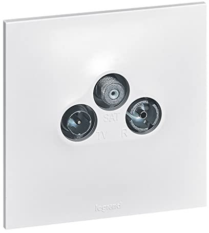 Legrand - Prise TV-R-SAT DAB+ Neptune - Blanc