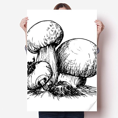 DIYthinker Yummy Creature Swamm Illustration Vinylwand-Aufkleber-Plakat-Wand Tapete Raum Aufkleber 80X55Cm 80cm x 55cm Mehrfarbig