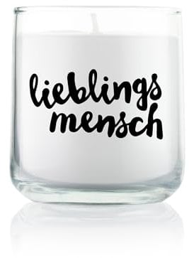 Feel Good Candle | Duftkerze im Glas | Windlicht | Kerze als Geschenk und zur Dekoration (Coconut - Vanille, Lieblingsmensch)