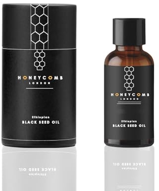 Ethiopian Black Seed Oil Cold Pressed Black Cumin Seed Pure Blackseed High Strength Thymoquinone TQ content Nigella Sativa Kalonji virgin Honeycomb London 100ml