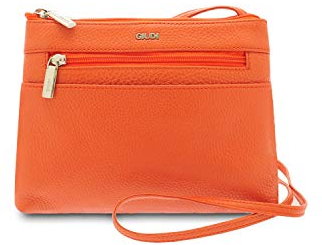 GIUDI ® - Damenhandtasche aus Kalbsleder, echtes Leder, Made in Italy, Umhängetasche (Aragosta)