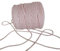 PIZZITALIANI - Cordino per borse a uncinetto 4mm x 100m ROSA, corda cotone, cordoncino macramé, spago intrecciato 3 capi, made in Italy, per artigianato e decorazion