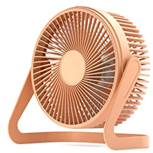 N+B Desktop Table Cooling Fan, Mini Desk Fan with USB plug, Rechargeable, 360° Rotatable Design, 5 Inch, for Home Office Car Outdoor Travel, Summer Gift (orange)
