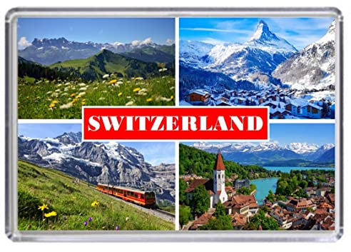 Switzerland Souvenir Acrylic Fridge Magnet (Standard: 70x45mm)