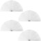 4 Packungen Bogen-Fensterplise, Lichtfilterung, plissiert, Verdunkelung, halbrund, Fensterschutz, gewölbte Fensterabdeckungen, gewölbte Fenstervorhänge, 183x91 cm, Weiß