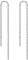 LINGBG JEWELRY 925 Sterling Silber Lange Kette Ohrringe - 3.5'' Bar Wrap Einfädler Tropfen für Frauen - Leichtgewicht Minimalistische Schmuck