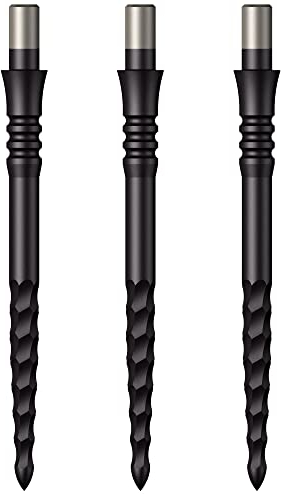 Mission Darts Sniper Points | Lunar FS | Steel Tip Replacement Points | 32mm | Black (X2665)