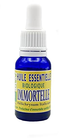BIO Immortelle Ätherisches Öl 15ml - Helichrysum Italicum - Korsika - 100% Pure und Naturreines - Einzigartiger duft, optimale und therapeutische Qualität, aus kontrolliert biologischem Anbau