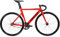 FabricBike AERO - Fixed Gear Fahrrad, Single Speed Fixie Starre Nabe, Aluminium Rahmen und Carbon-Gabel, Räder 28, 5 Farben, 3 Größen, 7.95 kg (Größe M) (Glossy Red & Black, L-58cm)