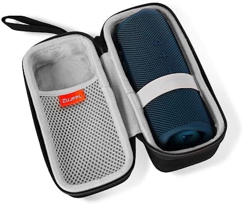 ZUJFPL EVA Hard Case for JBL Flip7/ 6/5 Waterproof Portable Bluetooth Speaker, Fit for JBL Flip 4 Premium Travel Protective Carrying Storage Bag(Grey)