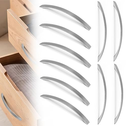 Kleemeiero 10 Stück Griffe für Küchenschränke Schubladengriffe Türgriffe Schrank 160mm Lochabstand Möbelgriffe Handgriffe küchenschränke Aluminium Bogengriffe Griffe für Schubladen Schranktüren Küche