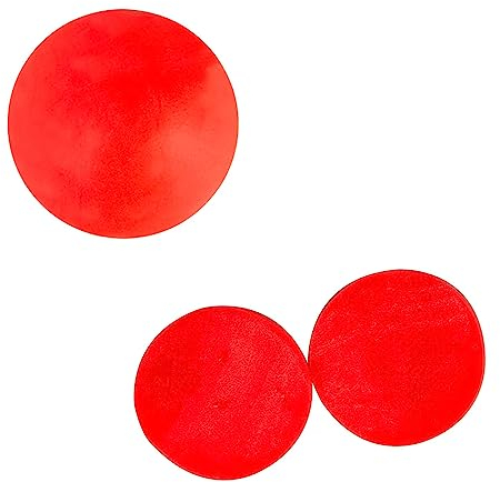 QEHECAL250X0.43 Kaliber Gummibälle -Wiederverwendbare .43 Cal Gummikugeln für Nicht-tödliche Outdoor-Trainingsschießen(Rot)