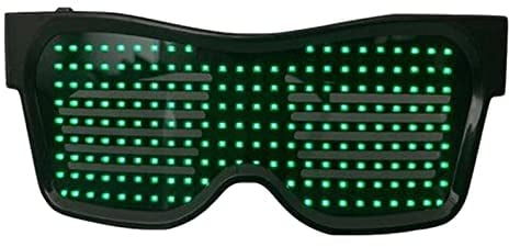 Harilla LED Brillen mit App-Steuerung für aufregende Raves und Partys, Grün