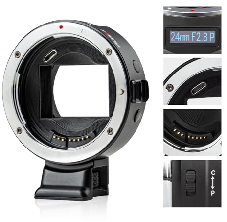 VILTROX EF-E5 Adapter Lens Electronic Autofocus EF-E Adapter AF Converter for Canon EF/EF-S Lens to Sony E Mount A9 A9II A7II A7S3 A7R2 A7R3 R4 A7M3 A7C A9 A6100 A6400 A6500 A6600 A6700