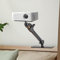 PAMUNULA Bed Sofa Projector Stand Adjustable Invisible Projector Shelf Metal Wall Mount Projector Mount Bracket Holder for Home Office Video Projectors, Black