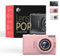 Lenspop 64 MP Digital Compact Camera with Flash, Digital Camera 8MP Sensor with Auto Focus Lens, Fixed - F/3.2 f=7.36mm, 18X Digital Zoom MP3 player 64MP Compact Digital Camera, 128 GB Memory Card