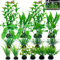 Plantas de Acuario Decoración 14 Piezas Plantas Acuáticas Acuario Plantas Plantas Artificiales Acuario Plantas Acuario para Decoración de Acuarios y Peceras