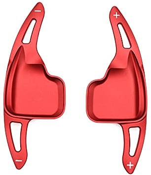 Ysbxitu Auto-Lenkrad-Paddel-Schaltverlängerung Schaltwippen passt für BMW 3er F30 F31 F34 5er F10 1er F20 F21 2er F22 F23 4er F33 F36 6er F06 F12 F13 X1 F48 X3 F25 X4 X5 Lenkradschalt Paddel (Rot)