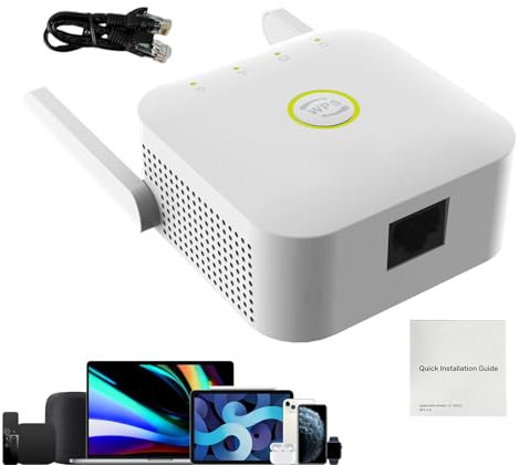 Amplificateur WiFi pour extension Internet, répéteur WiFi, Extension WiFi externe sans fil Internet Booster, Extension de portée WiFi blanc, amplifie le signal pour l'hôtel, couverture à