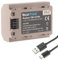 Blumax Akku kompatibel mit Sony NP-FZ100 |- 2600mAh mit USB Typ-C Ladebuchse -| für Alpha 9 III A9 III A9 / A7C A7 III - IV // A1 6700 FX30 ZV-E1