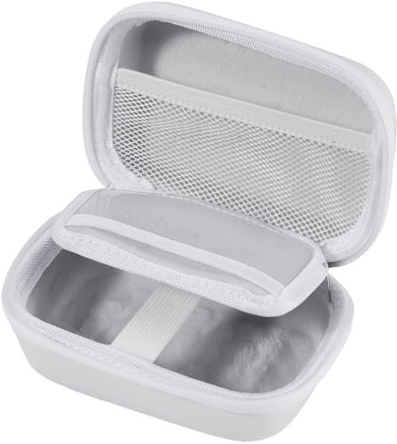 Procase Housse Étui pour Appareils Photo Compacts Enfant Petit Appareil Photo Numérique, Pochette de Transport de Voyage Stockage Appareils Photo -Blanc