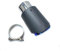 Auspuffblenden 1PCS Auspuff Endrohr Matt Carbon Schwanz Ende Blau Edelstahl Gerade Schalldämpfer Spitze Flansch Für F30 Auspuffblende(70MM IN-114MM Out)
