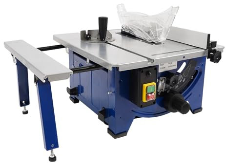 Mini Tischsäge 1200W Tischkreissäge mit 24-Zahn Sägeblatt für Holz und DIY Projekte mit 21 cm Sägeblatt Durchmesser und 45 mm Schnitttiefe kompaktes Handwerkswerkzeug
