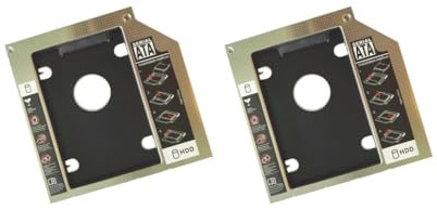 Universal SATA 2nd HDD SSD Festplatten-Caddy für CD/DVD-ROM, 9,5 mm, 2 Stück
