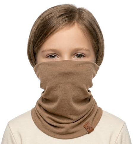 menique Kinder 100% Merino Schlauchschal Atmungsaktiver Loop Kinderschal | Atmungsaktiver Halswärmer für Jungen und Mädchen, UV- und Windschutz, für Schule Sommer Herbst Winter Reisen und Outdoor