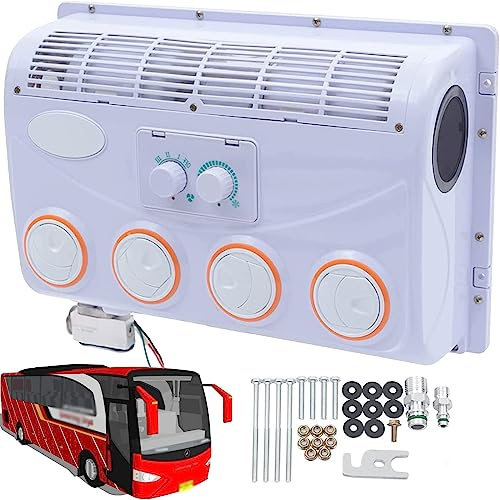 YSXXIAN Aire Acondicionado portátil para caravanas de 12 V, Capacidad de refrigeración de 390 L, sin Consumo de Combustible, Incluye Unidad Interior y Mando a Distancia.